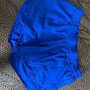 Blue lululemon size 8 Hotty Hot shorts 4 “.